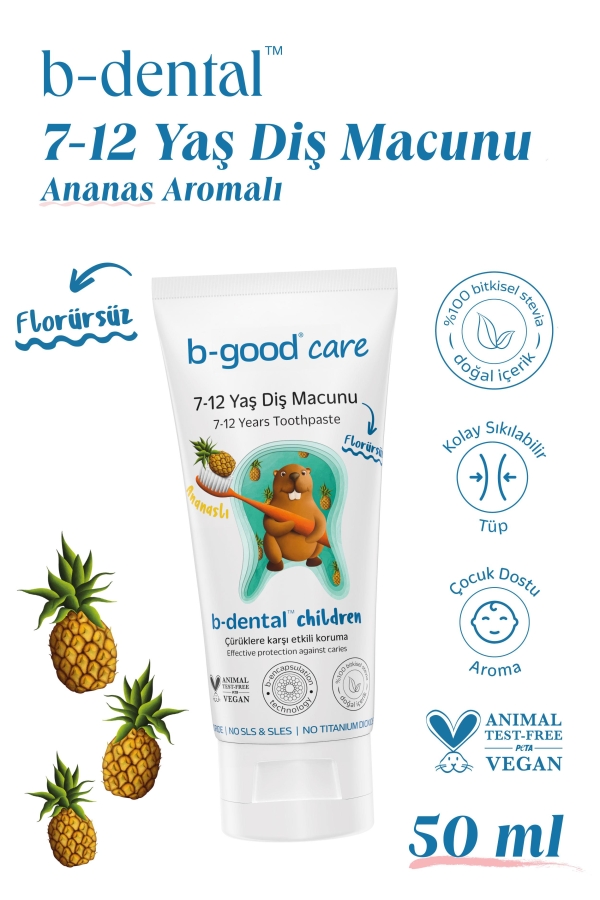 b-good care 7-12 Yaş Diş Macunu | Florürsüz - b-good care