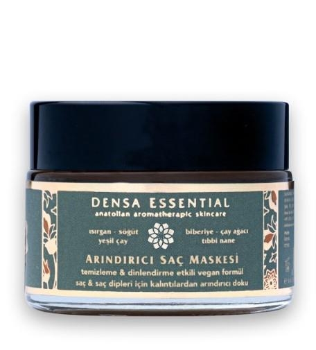 Detoks Saç Maskesi - Kepek ve Yağdan Arındırıcı, Temizleyici, Dinlendirme Etkili 50 ml - Densa Essential