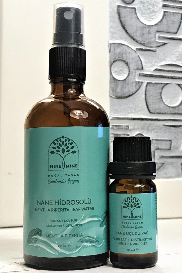 Nane Uçucu Yağı 10ml & Nane Hidrosolü 100ml - Nine And Mine Doğal Yaşam
