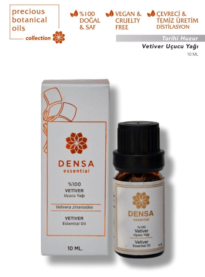 Vetiver Uçucu Yağı - 10ml - Densa Essential